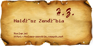 Halász Zenóbia névjegykártya